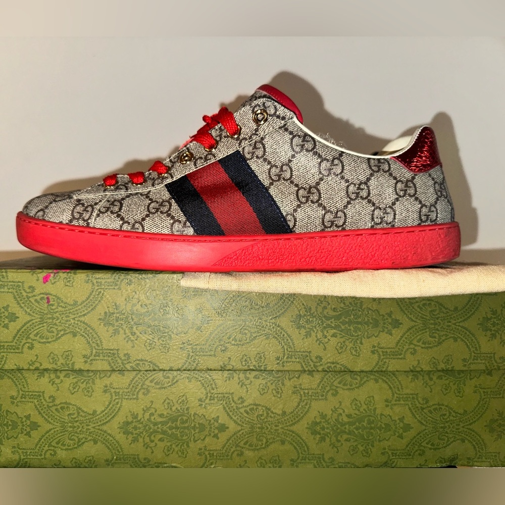 Gucci Ace GG Supreme Beige - Picture 4 of 6